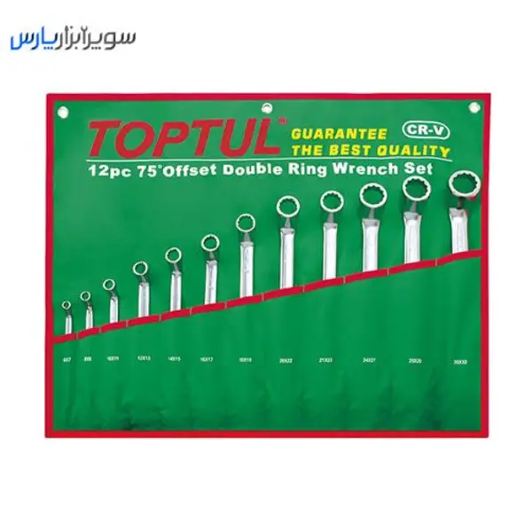 مجموعه 12 عددی آچار دو سر رینگ تاپ تول مدل GAAA1204