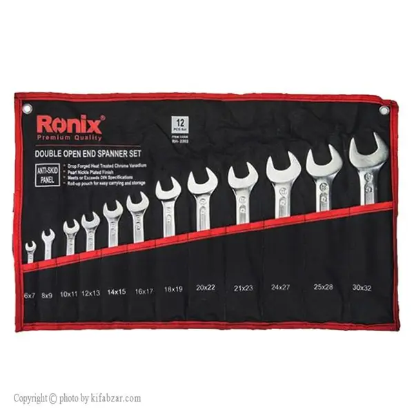 مجموعه 12تایی آچار تخت رونیکس مدل RH-2202 - 6
