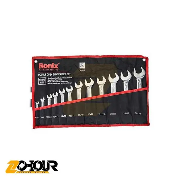 مجموعه 12تایی آچار تخت رونیکس مدل RH-2202