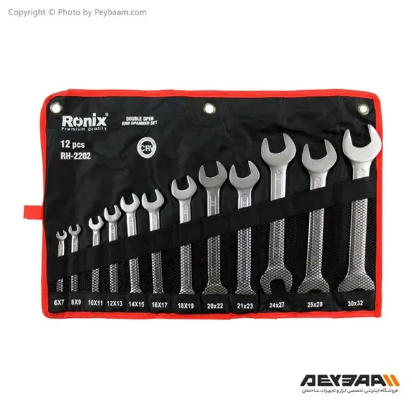 مجموعه 12تایی آچار تخت رونیکس مدل RH-2202 - 5