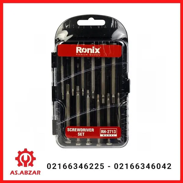 ست 12 عددی پیچ گوشتی ساعتی رونیکس مدل RH-2713