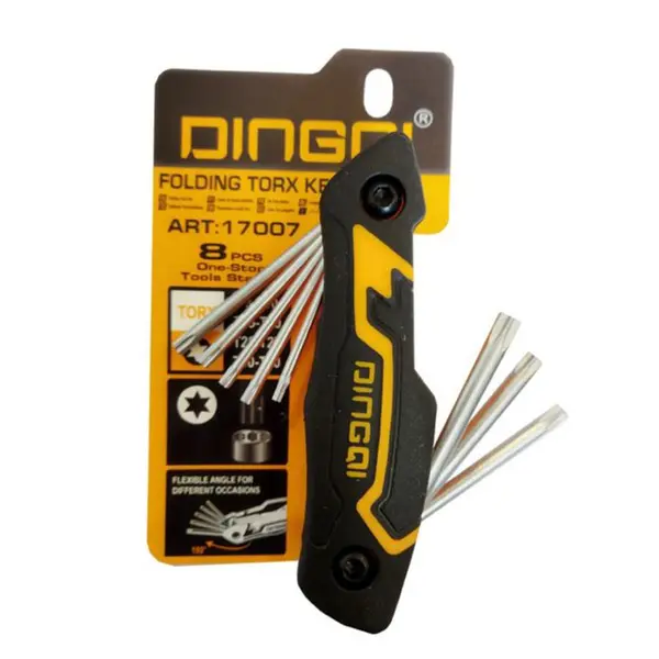 آچار آلن ستاره ای دینگشی مدل 17007 مجموعه 8 عددی