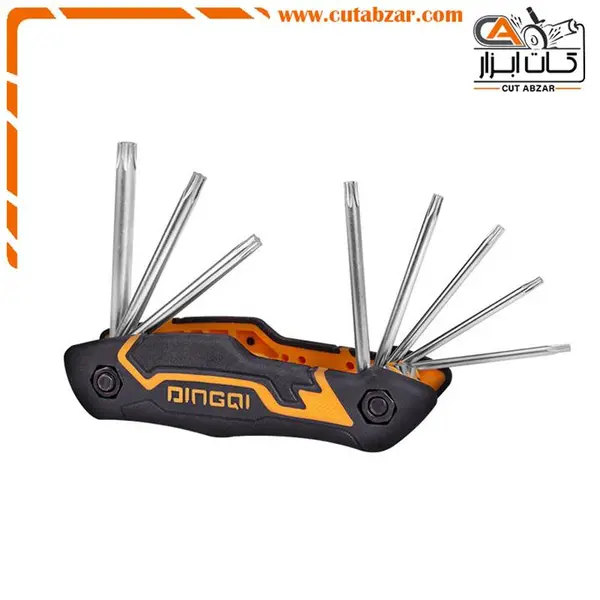 آچار آلن ستاره ای دینگشی مدل 17007 مجموعه 8 عددی