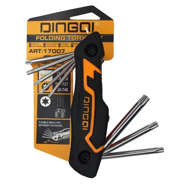 آچار آلن ستاره ای دینگشی مدل 17007 مجموعه 8 عددی