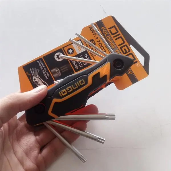 آچار آلن ستاره ای دینگشی مدل 17007 مجموعه 8 عددی