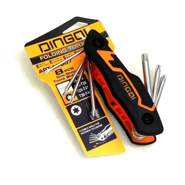 آچار آلن ستاره ای دینگشی مدل 17007 مجموعه 8 عددی