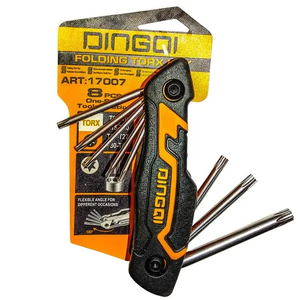 آچار آلن ستاره ای دینگشی مدل 17007 مجموعه 8 عددی