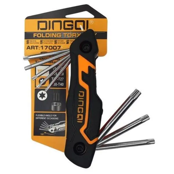 آچار آلن ستاره ای دینگشی مدل 17007 مجموعه 8 عددی