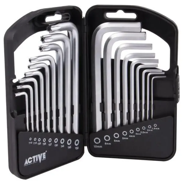 مجموعه 18 عددی آچار آلن و ستاره ای کنزاکس مدل KSK-218