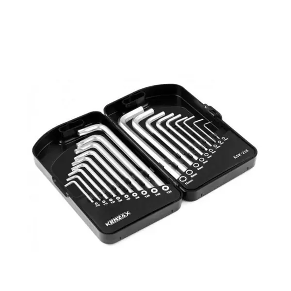 مجموعه 18 عددی آچار آلن و ستاره ای کنزاکس مدل KSK-218