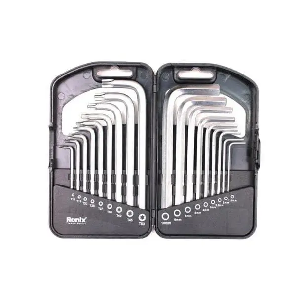 مجموعه 18 عددی آچار آلن و ستاره‌ ای رونیکس مدل RH-2051