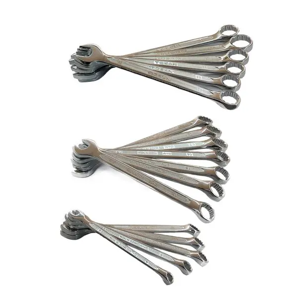 مجموعه 18 عددی آچار یک سر تخت یک سر رینگی توسن مدل TI-101-S18 - 2