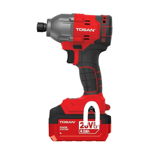 پیچ گوشتی شارژی ضربه ای براشلس 20 ولت توسن مدل 9520BIS