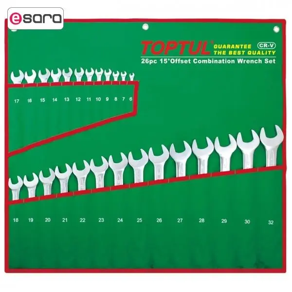 مجموعه 26 عددی آچار یک سر تخت تاپ تول مدل GAAA2604 - 3