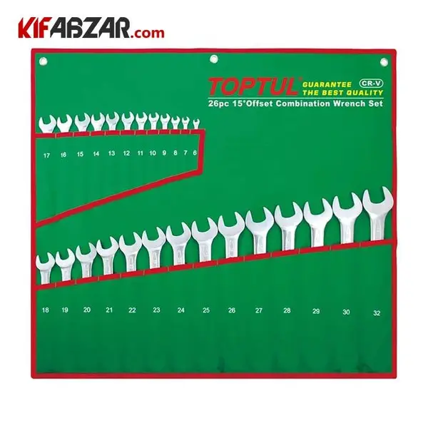 مجموعه 26 عددی آچار یک سر تخت تاپ تول مدل GAAA2604