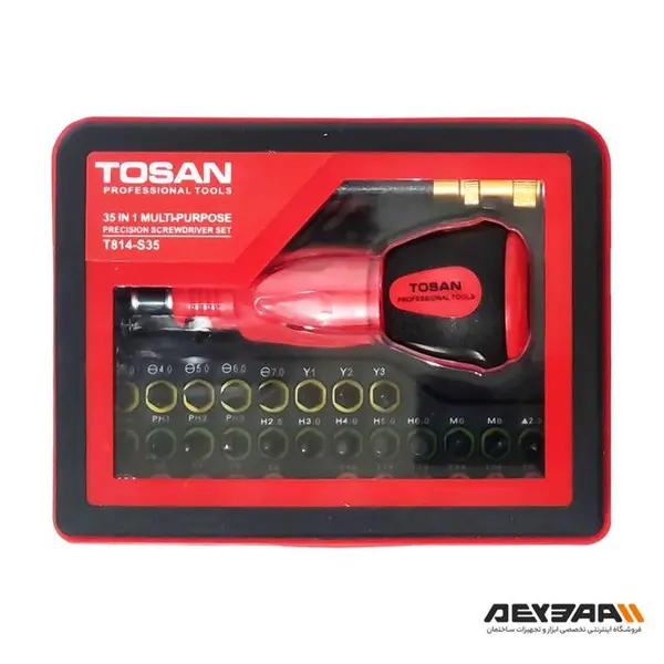 مجموعه 35 عددی پیچ گوشتی توسن مدل T814-S35