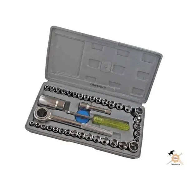 مجموعه 40 عددی آچار بکس و دسته آچار آیوا مدل G 680