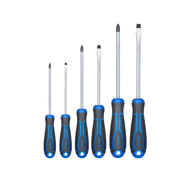 ست پیچ گوشتی دسته پلاستیکی 6 عددی نووا 1790