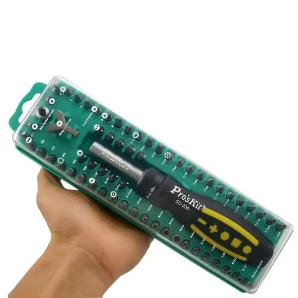 مجموعه 62 عددی سری پیچ گوشتی پروسکیت  مدل SD-205 - 3
