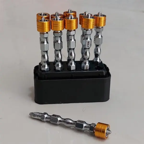 نوک پیچ گوشتی اتومات پیچ گیر دو سر چهار سو  6/5 سانت PH2 ولف WOLF - 2