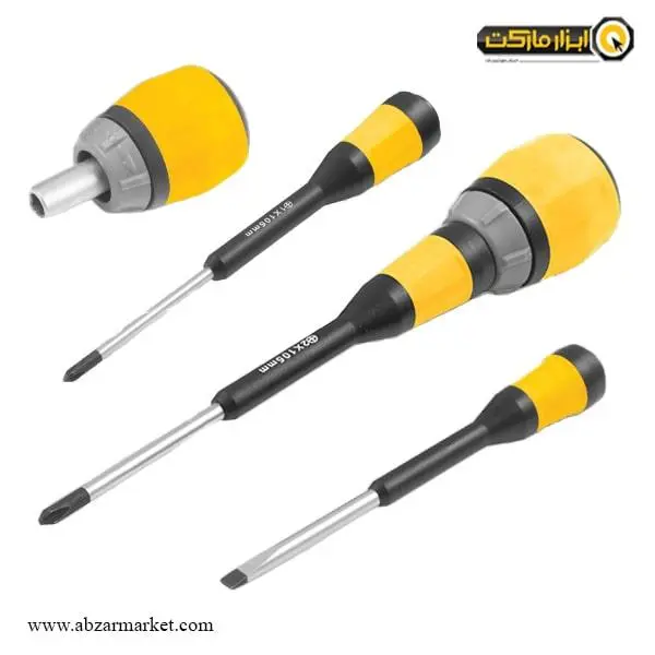 ست پیچ گوشتی جغجغه ای کنزاکس 6 پارچه مدل KRS-106