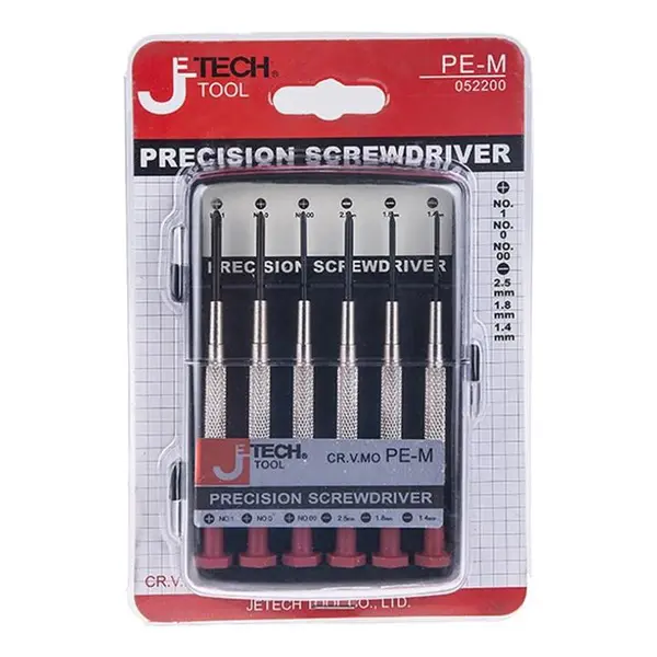 مجموعه 6 عددی پیچ گوشتی ساعتی جی تک تول مدل PE-M 052200 - 3