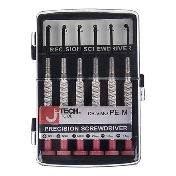 مجموعه 6 عددی پیچ گوشتی ساعتی جی تک تول مدل PE-M 052200 - 6
