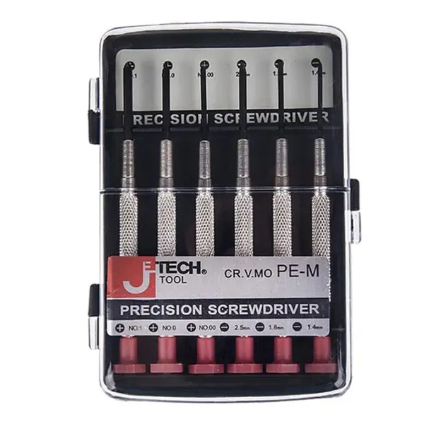 مجموعه 6 عددی پیچ گوشتی ساعتی جی تک تول مدل PE-M 052200
