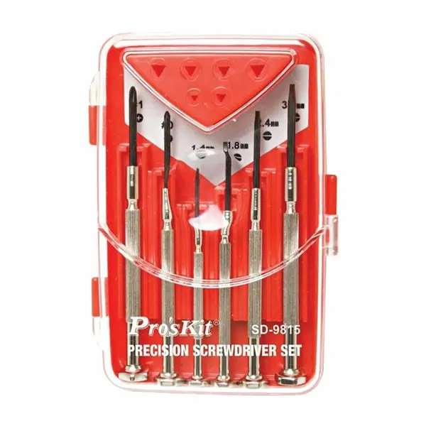 مجموعه 6 عددی پیچ گوشتی ساعتی پروسکیت مدل SD-9815
