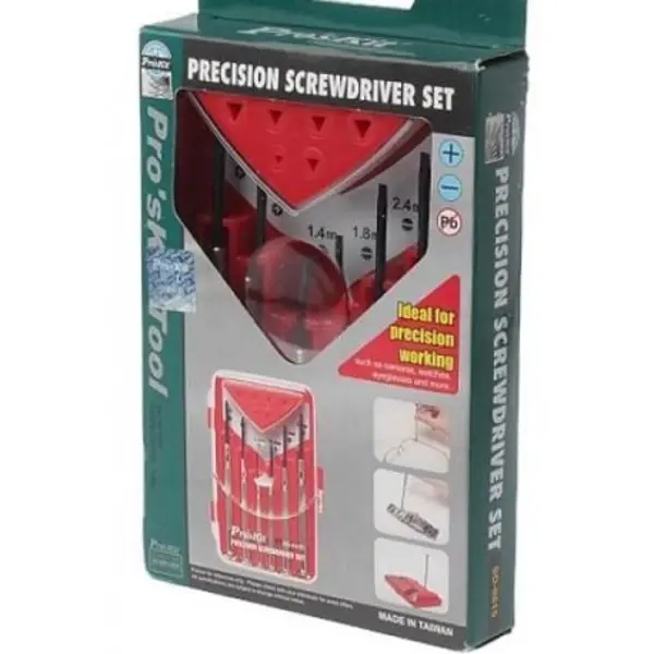 مجموعه 6 عددی پیچ گوشتی ساعتی پروسکیت مدل SD-9815