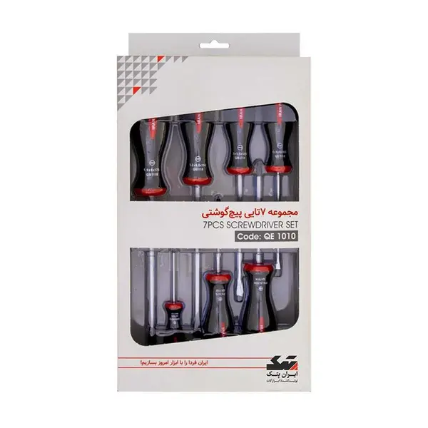 ست 7 عددی پیچ گوشتی ایران پتک مدل QE1010