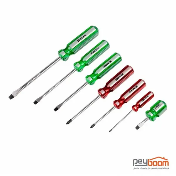 مجموعه 7 تایی پیچ‌ گوشتی رونیکس مدل RH-2701