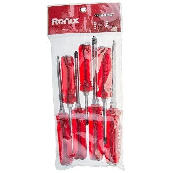 مجموعه 7 تایی پیچ‌ گوشتی رونیکس مدل RH-2906