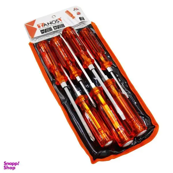 مجموعه 7 عددی پیچ گوشتی ضربه خور تانوس مدل YP-07