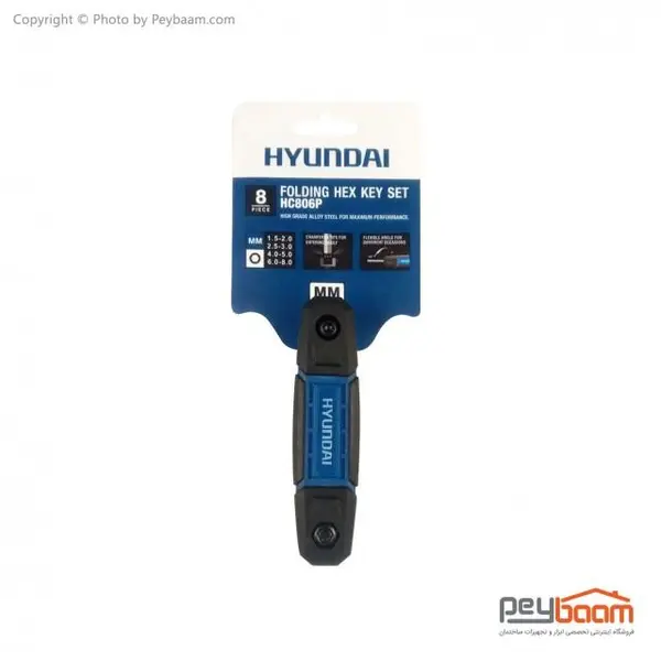 مجموعه 8 عددی آچار آلن هیوندای مدل HC806P