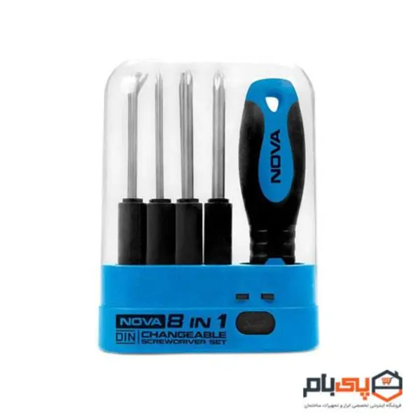 مجموعه 8 عددی پیچ گوشتی نووا مدل NTS 1340