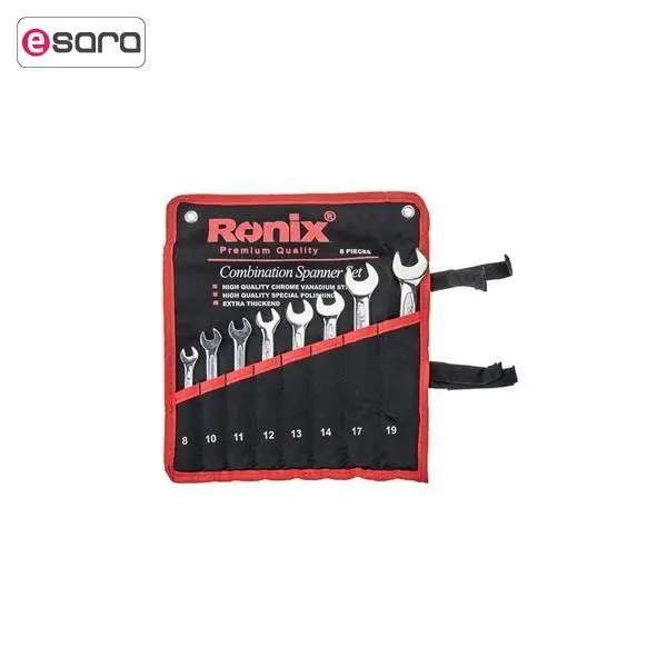 مجموعه 8 تایی آچار یکسرتخت-یکسررینگ رونیکس مدل RH-2101 - 3