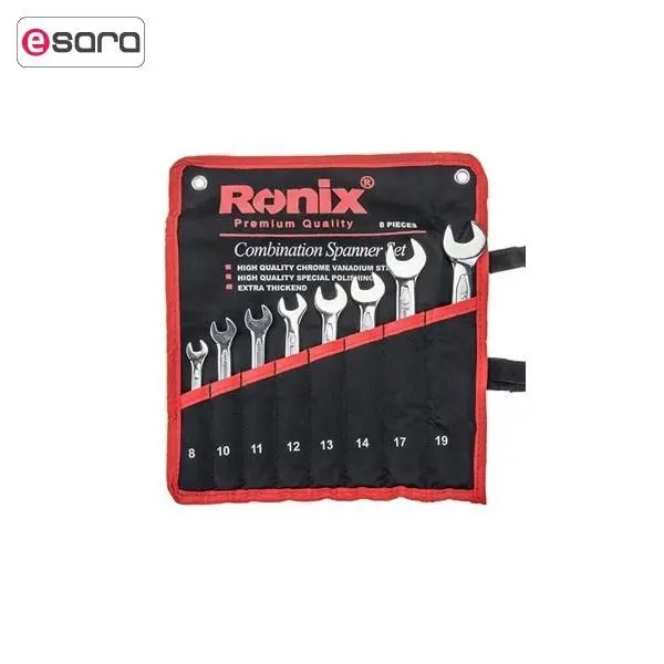 مجموعه 8 عددی آچار دو سر تخت رونیکس مدل RH-2201 - 3
