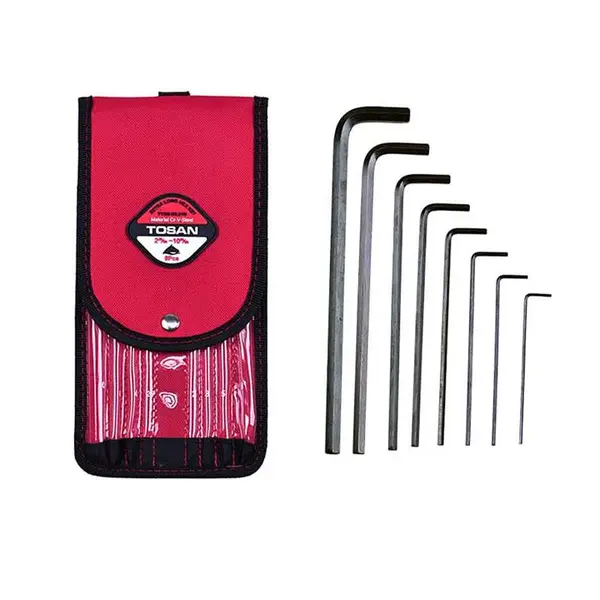 مجموعه 8 تایی آچار آلن توسن مدل T726-BL210 طرح پایه بلند