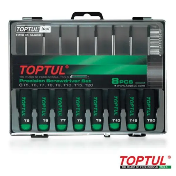 جعبه پیچ گوشتی 8 عددی موبایلی تاپ تول (TOPTUL) مدل GAAW0801