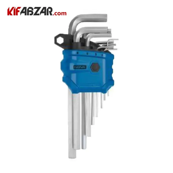 ست آلن شش گوش نووا 9 عددی سایز استاندارد مدل 1152