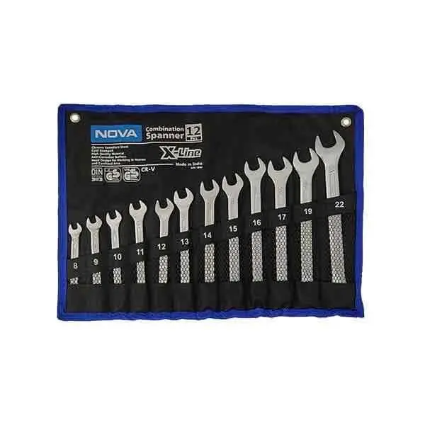 آچار یکسر تخت و یکسر رینگی نووا مدل 9431 مجموعه 12 عددی