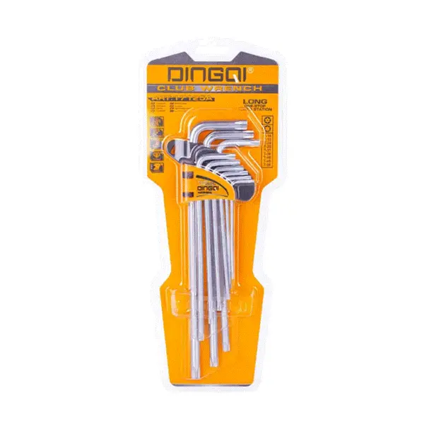 ست 9 عددی آچار ستاره ای بلند دینگشی مدل  DINGQI ART – 17125A