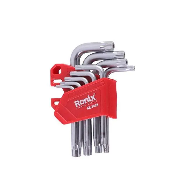 آچار آلن ستاره ای رونیکس کارتی کوتاه 9 عددی مدل RH-2035 - 6