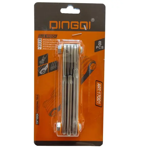 آچار آلن دینگشی مدل ART 17002  مجموعه 8 عددی