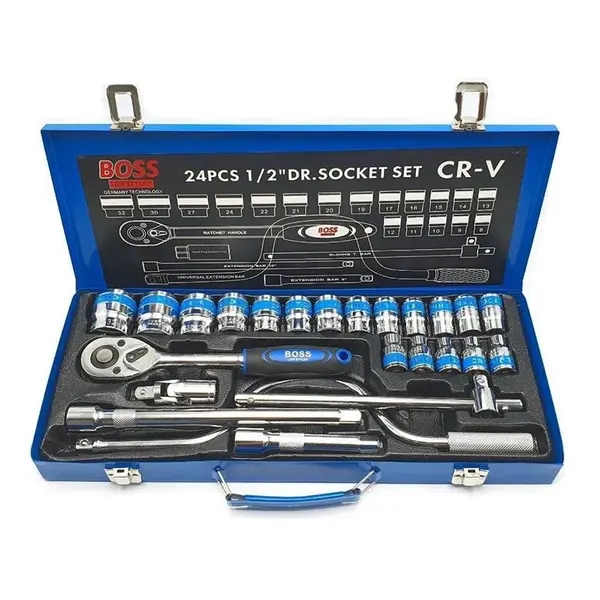 جعبه بکس فلزی باس مدل BS_123T160_24 مجموعه 24 عددی - 3