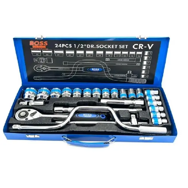جعبه بکس فلزی باس مدل BS_123T160_24 مجموعه 24 عددی - 4
