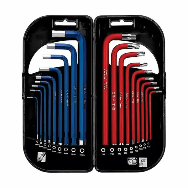 آچار آلن و ستاره ای هیوندای مدل HT180 مجموعه 18 عددی