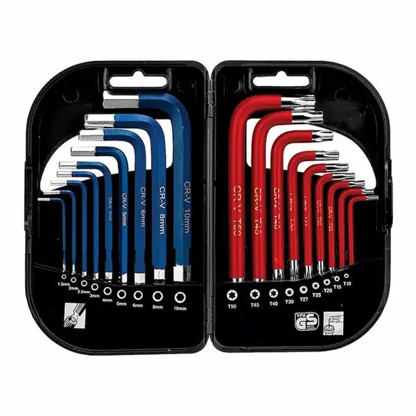 آچار آلن و ستاره ای  هیوندای مدل HT185 مجموعه 18 عددی