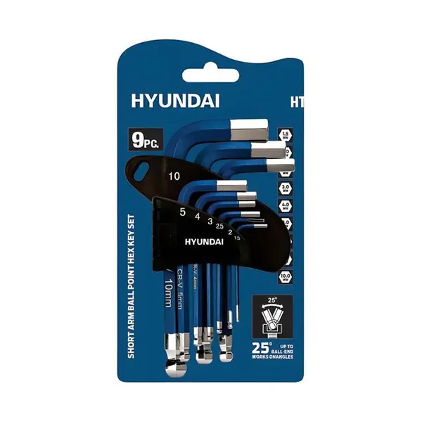 آچار آلن هیوندای مدل HT190 مجموعه 9 عددی